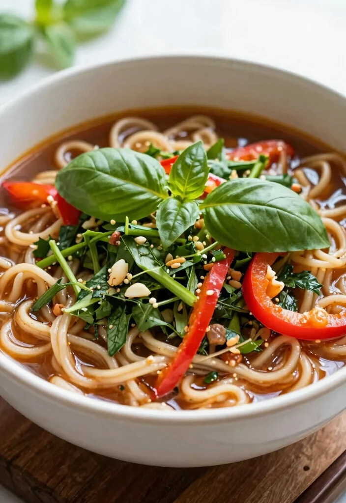 8 Easy Healthy Ramen Noodle Recipes Light Flavorful and Slurp Worthy - 7. Thai Basil Ramen 1