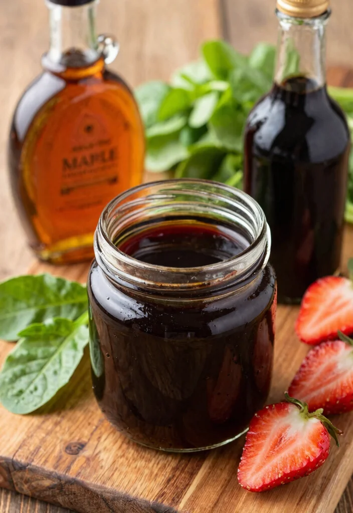 8 Easy Healthy Salad Dressing Recipes Light Fresh and Homemade - 4. Maple Balsamic Vinaigrette 1