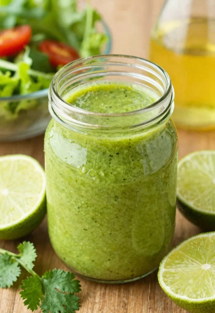 8 Easy Healthy Salad Dressing Recipes Light Fresh and Homemade - 6. Cilantro Lime Dressing 1