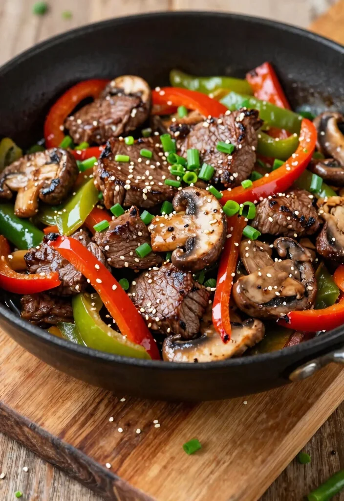 8 Easy Healthy Steak Dinner Recipes Juicy Flavorful and Low Carb - 5. Steak and Mushroom Stir-Fry 1