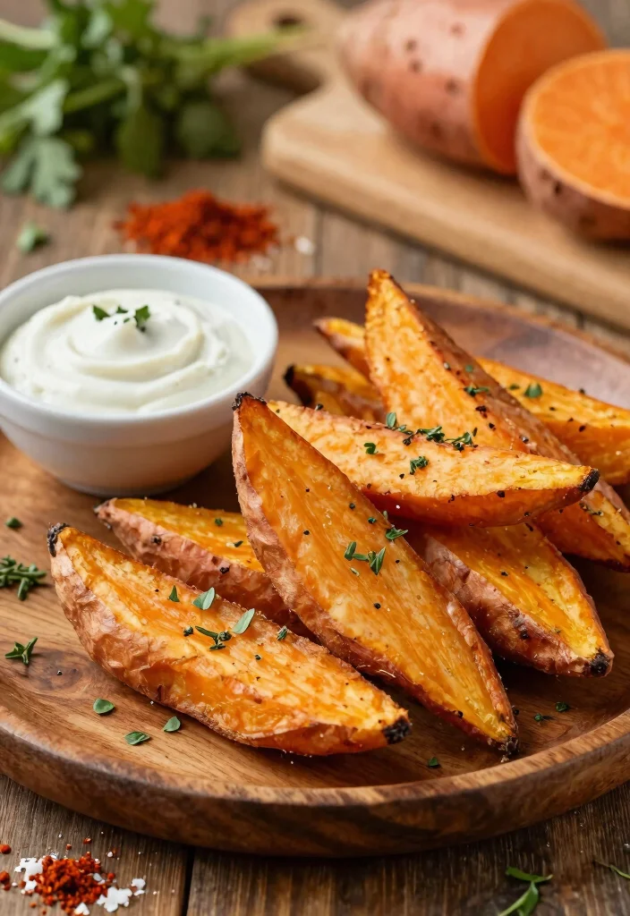 8 Easy Healthy Sweet Potato Recipes: Roasted, Mashed, and More - 1. Crispy Oven-Roasted Sweet Potato Wedges 1