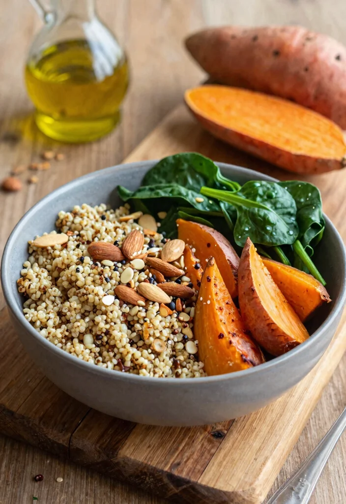 8 Easy Healthy Sweet Potato Recipes: Roasted, Mashed, and More - 4. Sweet Potato Quinoa Bowl 1