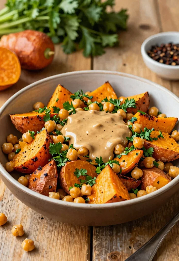 8 Easy Healthy Sweet Potato Recipes: Roasted, Mashed, and More - 5. Sweet Potato and Chickpea Salad 1