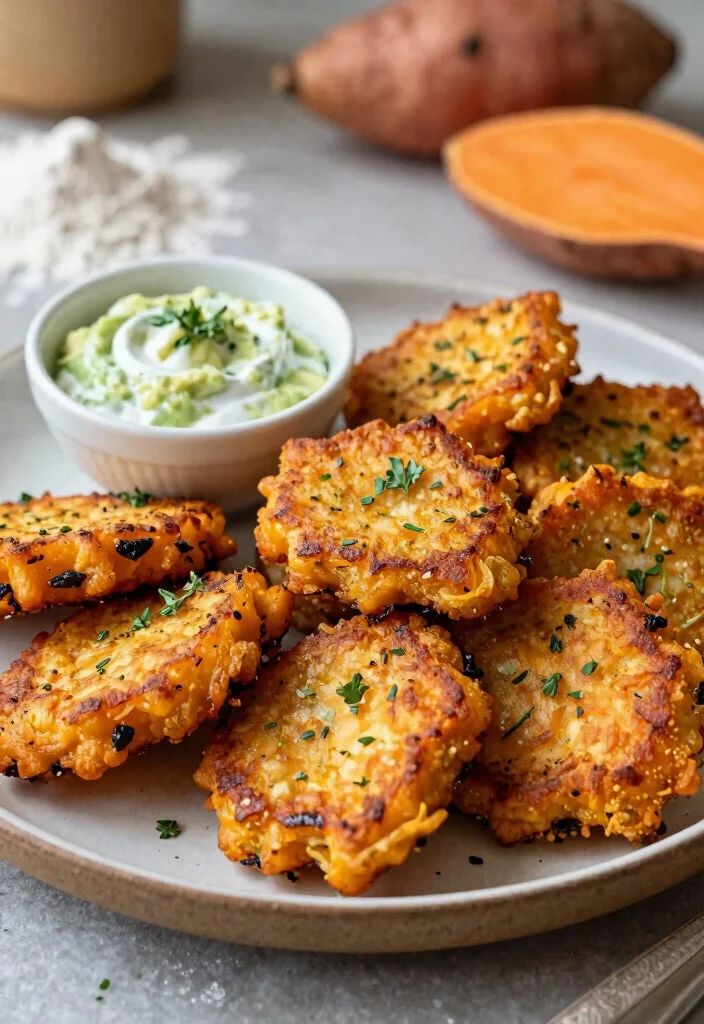 8 Easy Healthy Sweet Potato Recipes: Roasted, Mashed, and More - 7. Sweet Potato Fritters 1
