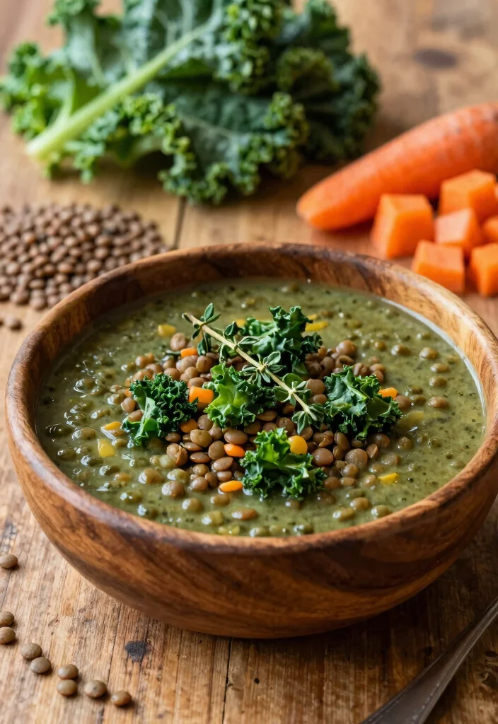 8 Hearty Healthy Lentil Soup Recipes Rich in Protein and Easy to Make - 4. Hearty Lentil and Kale Soup 1