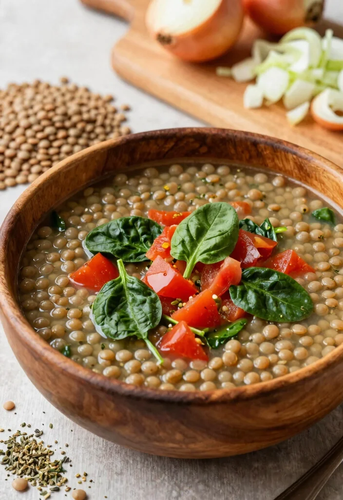 8 Hearty Healthy Lentil Soup Recipes Rich in Protein and Easy to Make - 5. Italian Lentil Soup with Spinach and Tomatoes 1