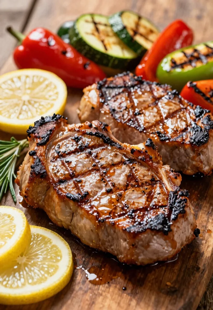 8 Tender Healthy Pork Chop Recipes Low Fat Juicy and Easy to Cook - 1. Lemon Herb Grilled Pork Chops 1