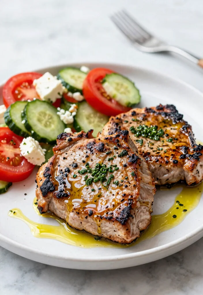 8 Tender Healthy Pork Chop Recipes Low Fat Juicy and Easy to Cook - 5. Mediterranean Herb Pork Chops 1