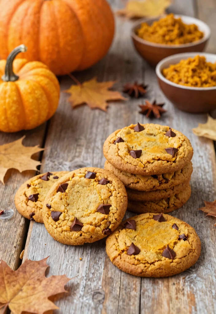 9 Best Healthy Chocolate Chip Cookies Soft Chewy and Guilt Free - 7. Pumpkin Spice Chocolate Chip Cookies 1