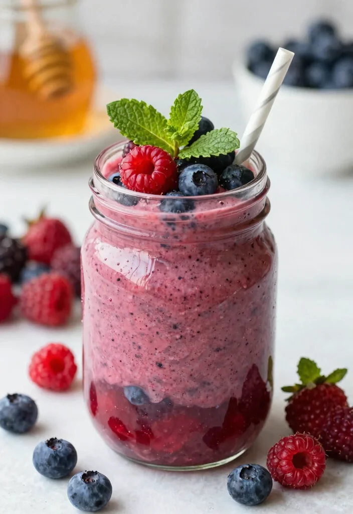 9 Easy Healthy Breakfast Ideas: Quick, Nutritious, and Delicious - 2. Berry Blast Smoothie 1