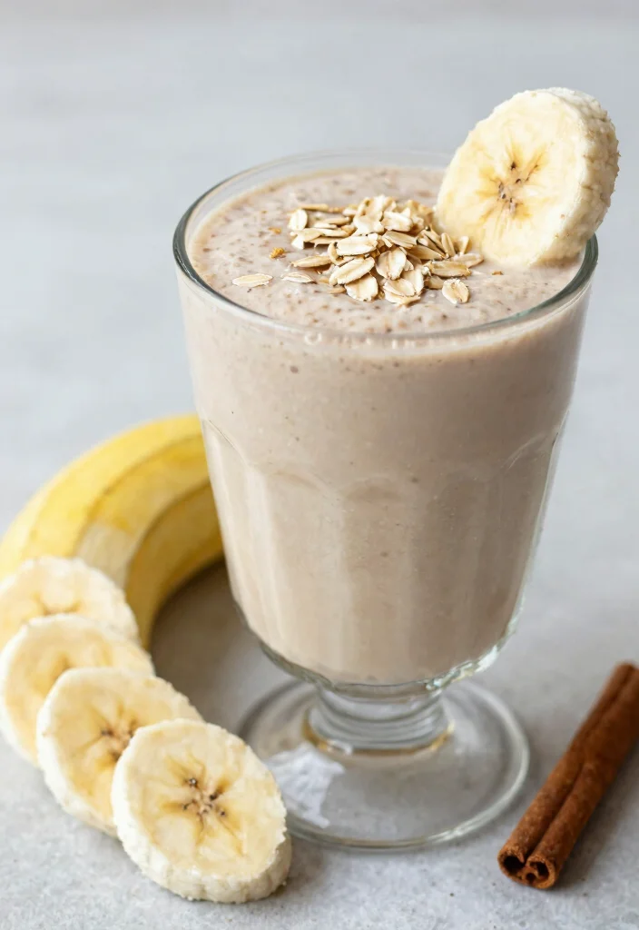 9 Easy Healthy Breakfast Ideas: Quick, Nutritious, and Delicious - 6. Oatmeal Smoothie 1