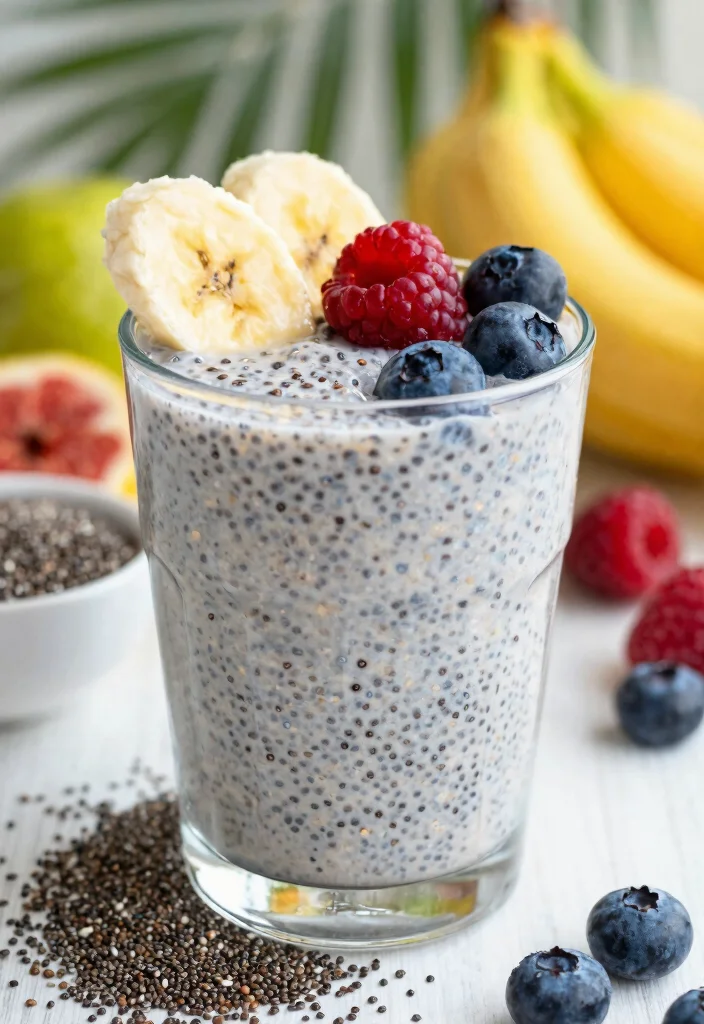9 Easy Healthy Breakfast Ideas: Quick, Nutritious, and Delicious - 7. Chia Seed Smoothie 1