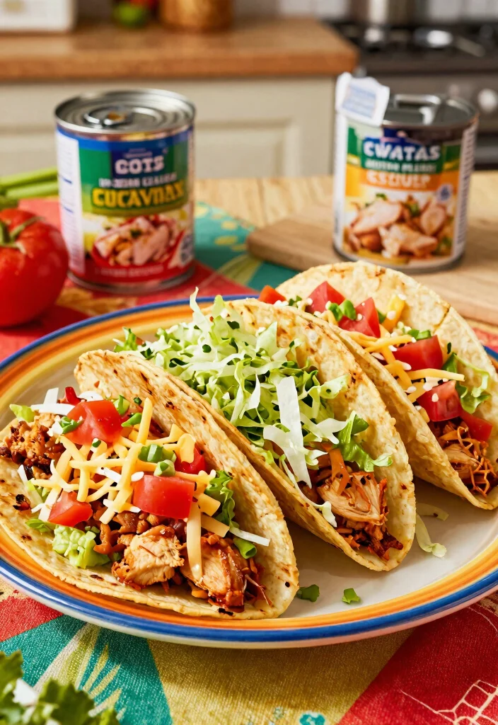 9 Easy Healthy Canned Chicken Recipes Quick Budget Friendly and Tasty - 5. Canned Chicken Tacos 1