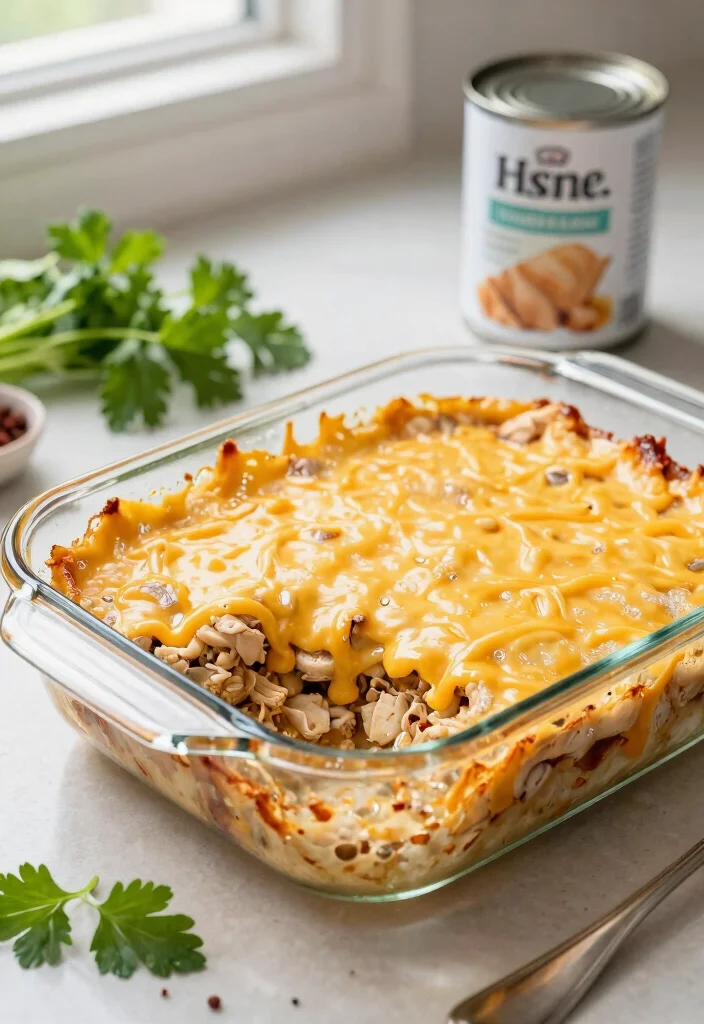 9 Easy Healthy Canned Chicken Recipes Quick Budget Friendly and Tasty - 6. Canned Chicken and Rice Casserole 1