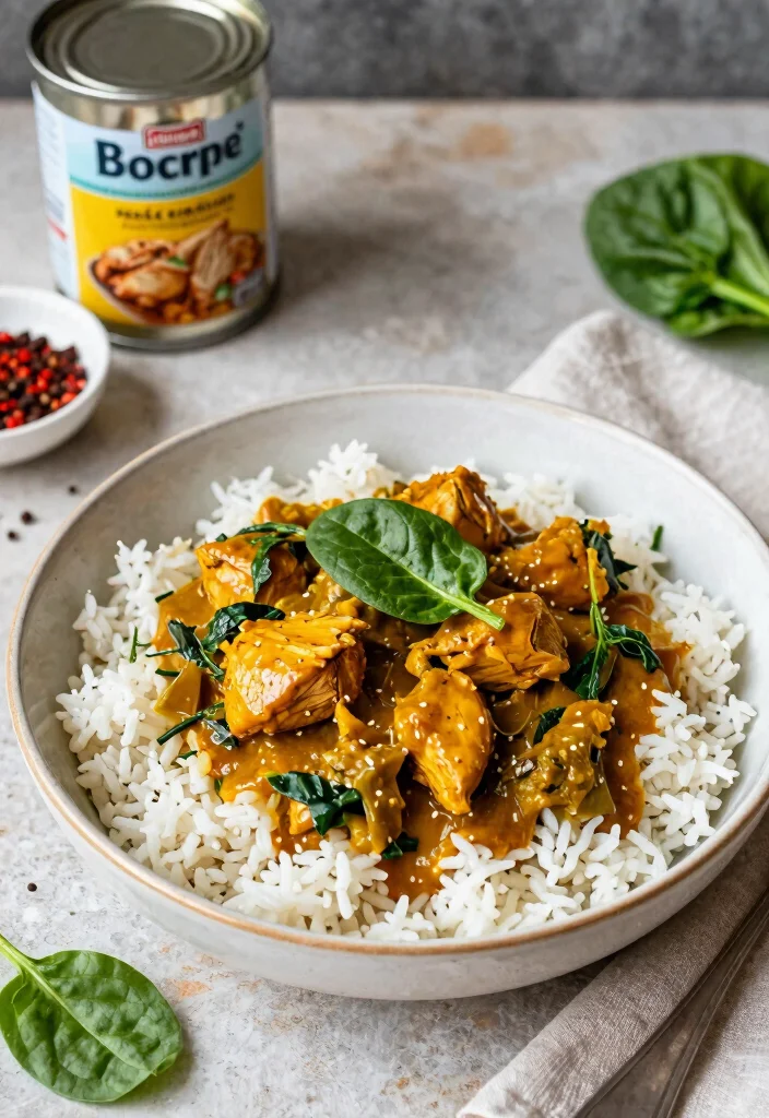 9 Easy Healthy Canned Chicken Recipes Quick Budget Friendly and Tasty - 8. Canned Chicken Curry 1