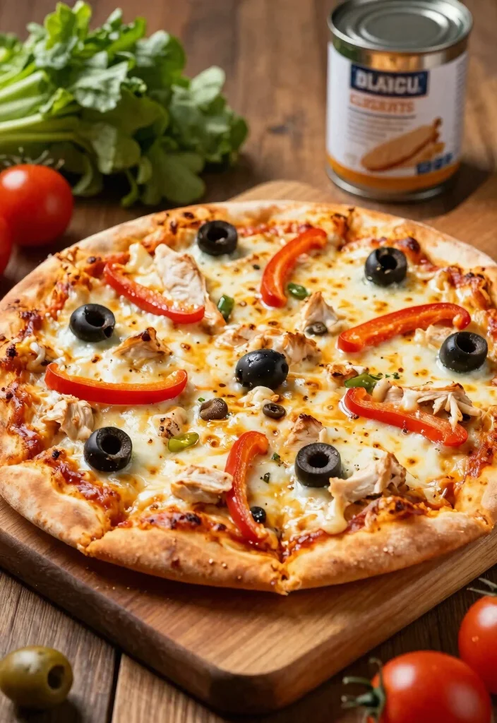 9 Easy Healthy Canned Chicken Recipes Quick Budget Friendly and Tasty - 9. Canned Chicken Pizza 1