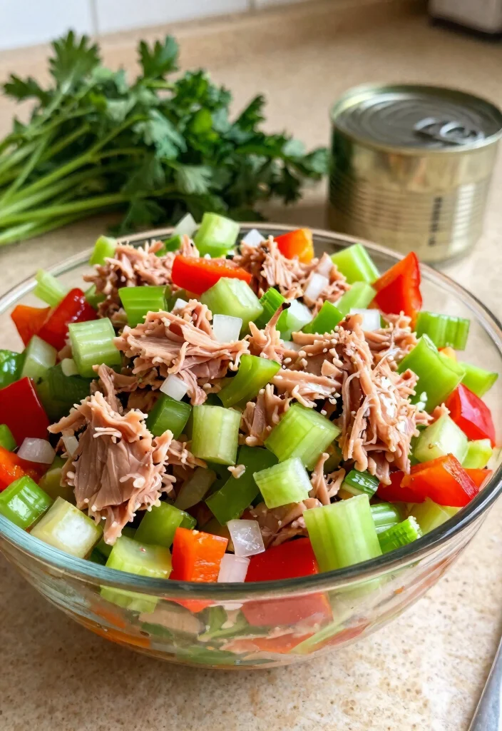 9 Easy Healthy Canned Tuna Recipes Quick Cheap and Protein Packed - 1. Zesty Tuna Salad 1