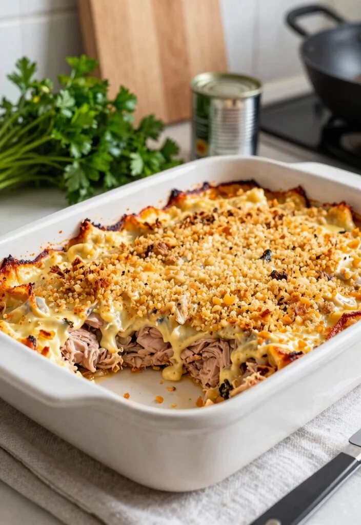 9 Easy Healthy Canned Tuna Recipes Quick Cheap and Protein Packed - 4. Tuna Casserole 1