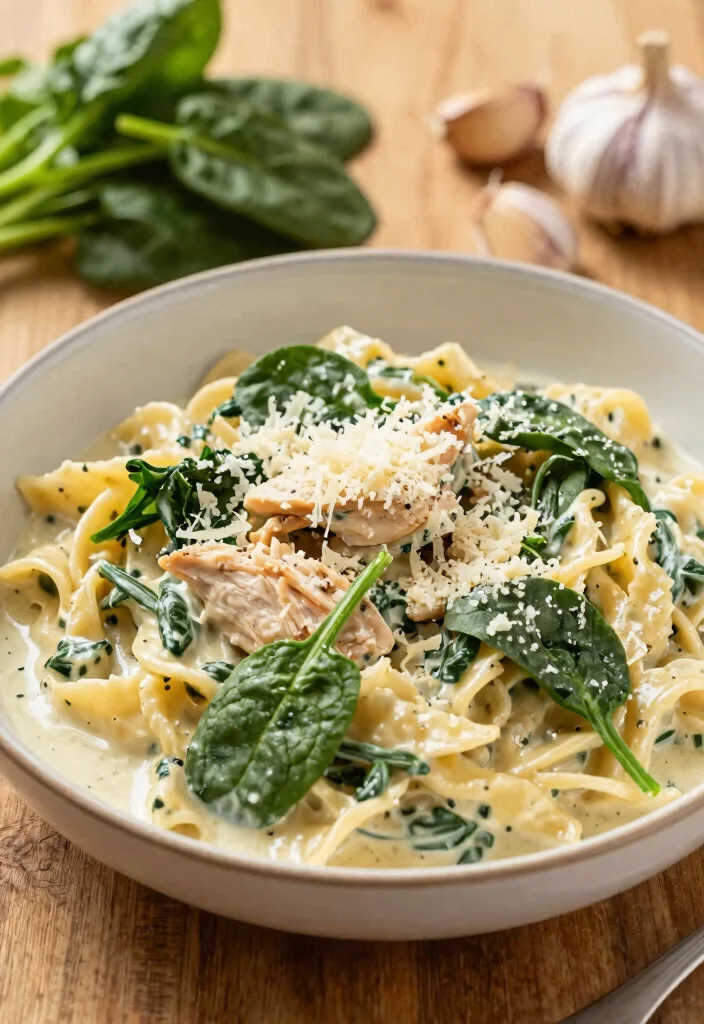 9 Easy Healthy Chicken Dinner Recipes Perfect for Weeknights - 5. Creamy Chicken and Spinach Pasta 1