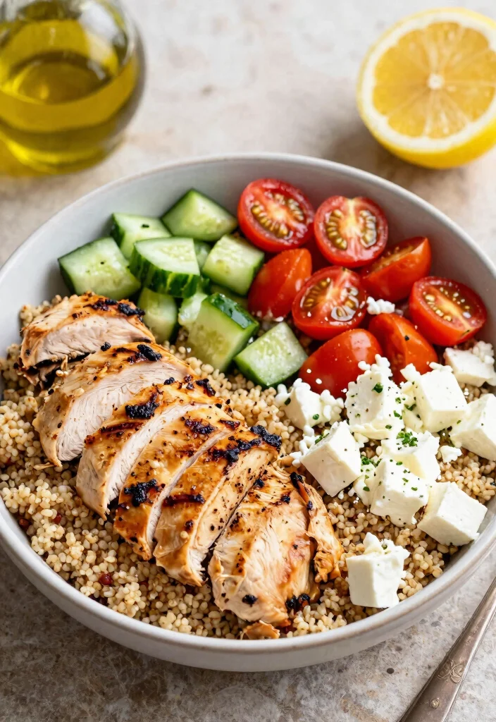 9 Easy Healthy Chicken Dinner Recipes Perfect for Weeknights - 9. Mediterranean Chicken Quinoa Bowl 1