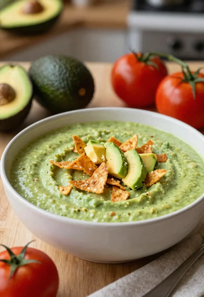 9 Easy Healthy Chicken Tortilla Soup Recipes Bold Flavorful and Low Cal - 3. Creamy Avocado Chicken Tortilla Soup 1