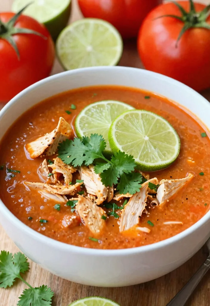 9 Easy Healthy Chicken Tortilla Soup Recipes Bold Flavorful and Low Cal - 7. Cilantro-Lime Chicken Tortilla Soup 1