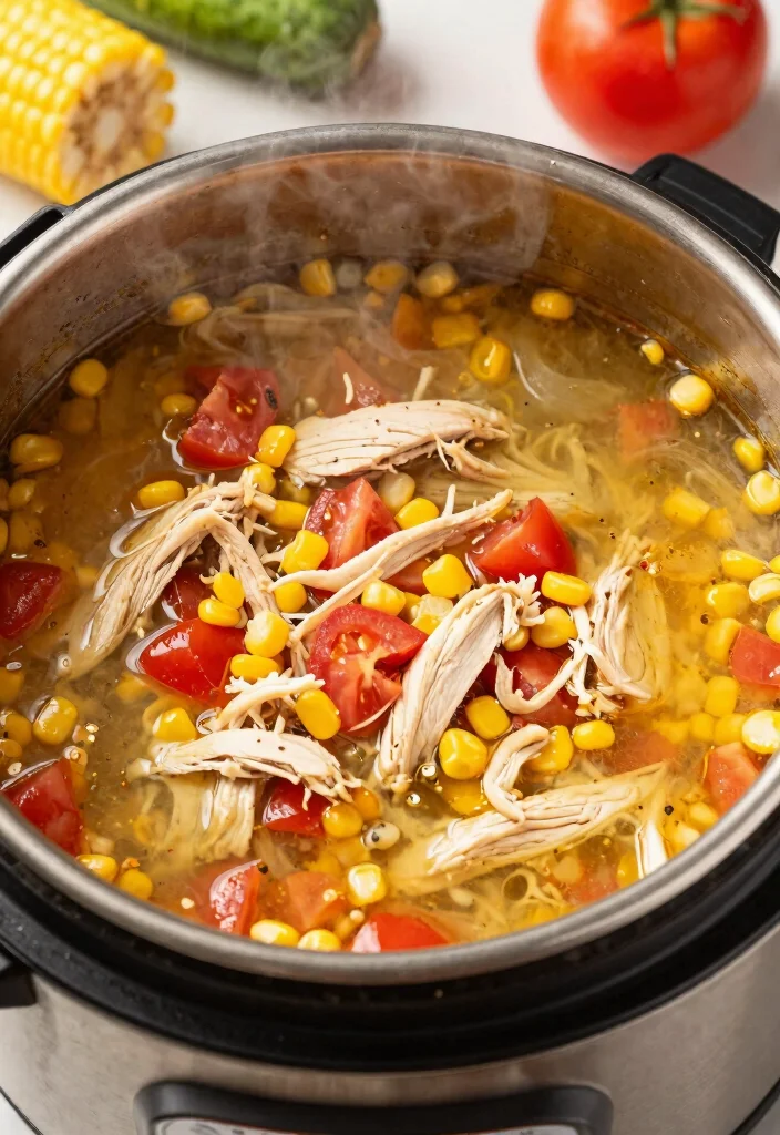 9 Easy Healthy Chicken Tortilla Soup Recipes Bold Flavorful and Low Cal - 9. Instant Pot Healthy Chicken Tortilla Soup 1