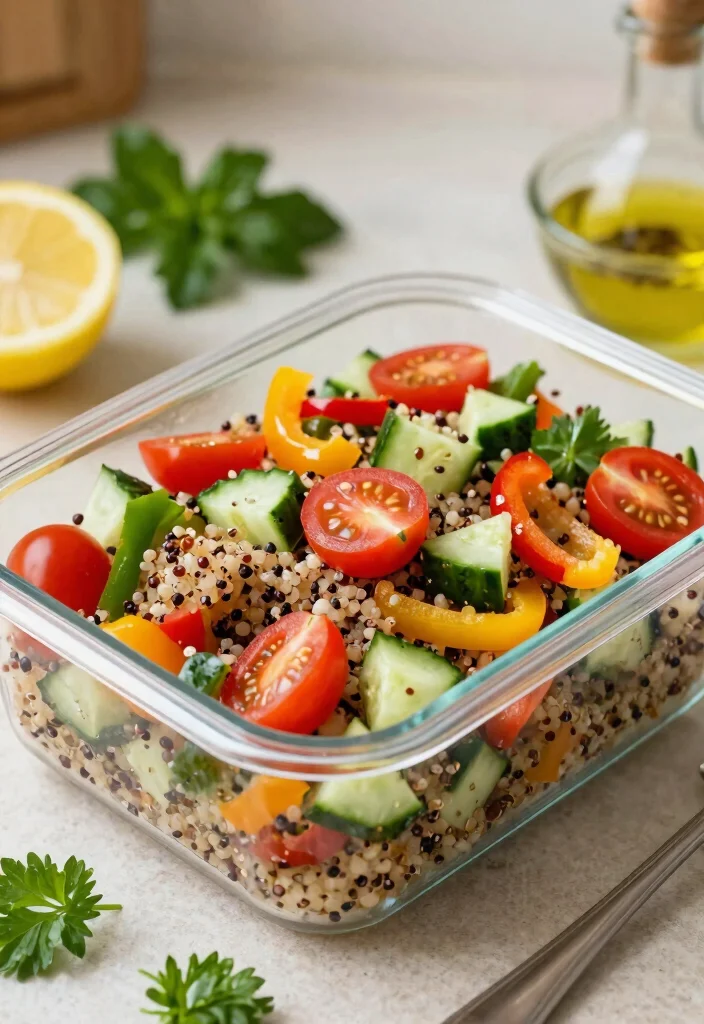 9 Easy Healthy Meal Prep Ideas to Save Time and Eat Better All Week - 1. Colorful Quinoa Salad 1