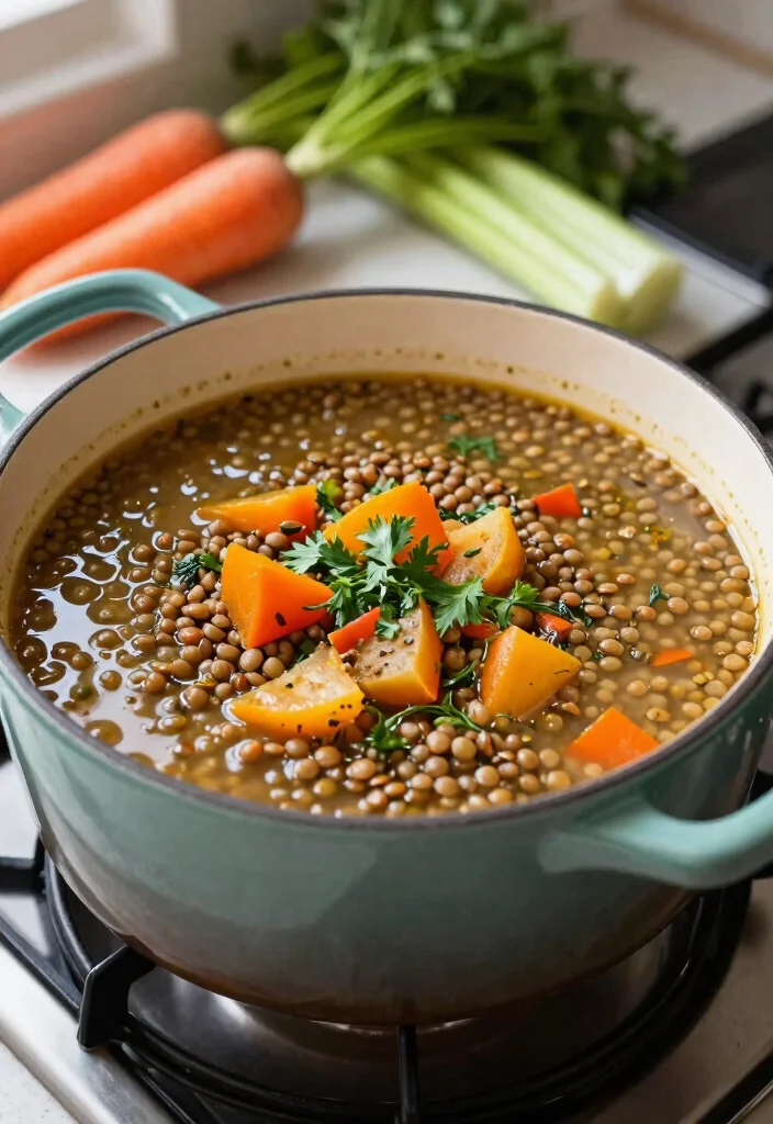 9 Easy Healthy One Pot Meals for Quick Clean and Delicious Dinners - 7. One-Pot Mediterranean Lentil Soup 1