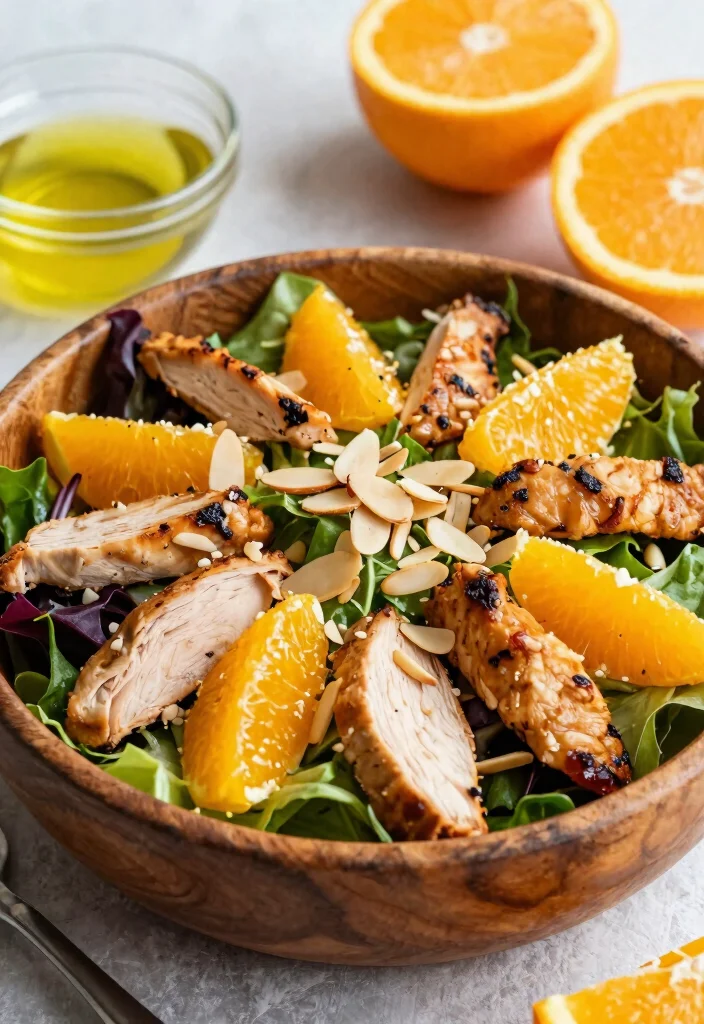 9 Easy Healthy Orange Chicken Recipes Better Than Takeout - 7. Orange Chicken Salad 1