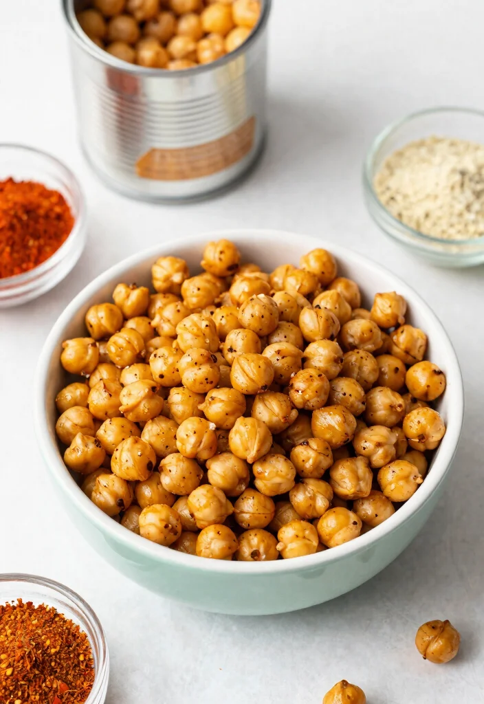 9 Easy Healthy Snacks for Work That Keep You Full and Focused - 1. Crunchy Chickpeas 1
