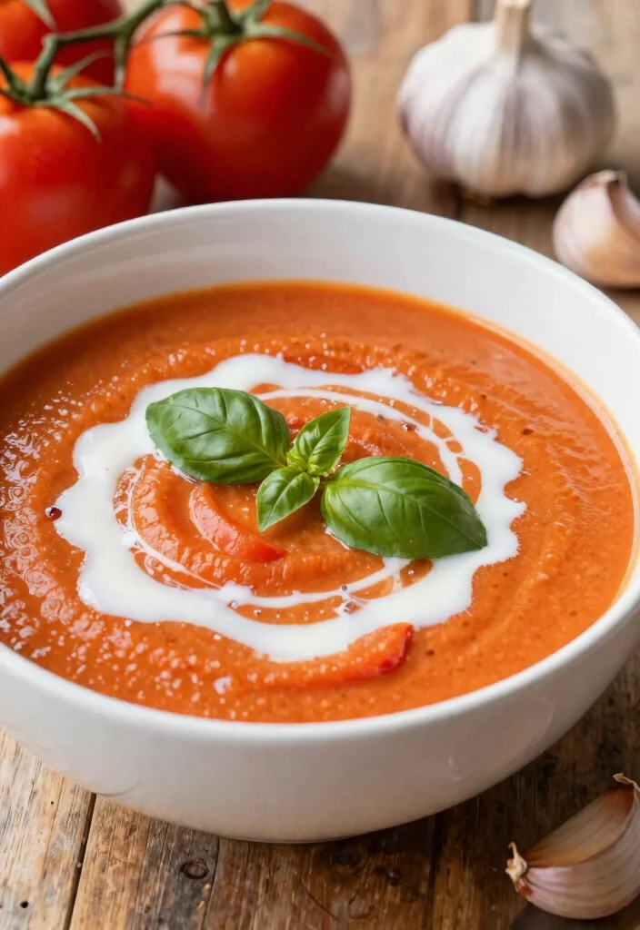 9 Easy Healthy Soup Recipes: Warm, Comforting, and Low Calorie - 2. Creamy Tomato Basil Soup 1