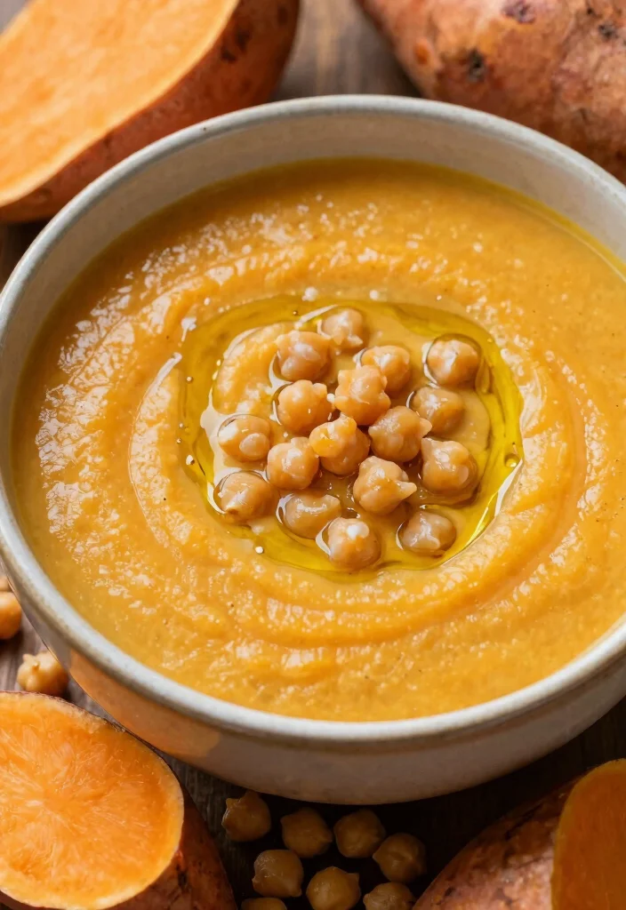 9 Easy Healthy Soup Recipes: Warm, Comforting, and Low Calorie - 6. Sweet Potato and Chickpea Soup 1