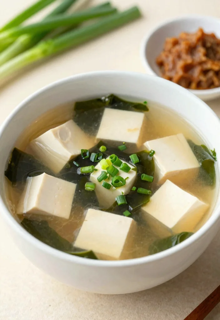 9 Easy Healthy Soup Recipes: Warm, Comforting, and Low Calorie - 7. Miso Soup with Tofu and Seaweed 1