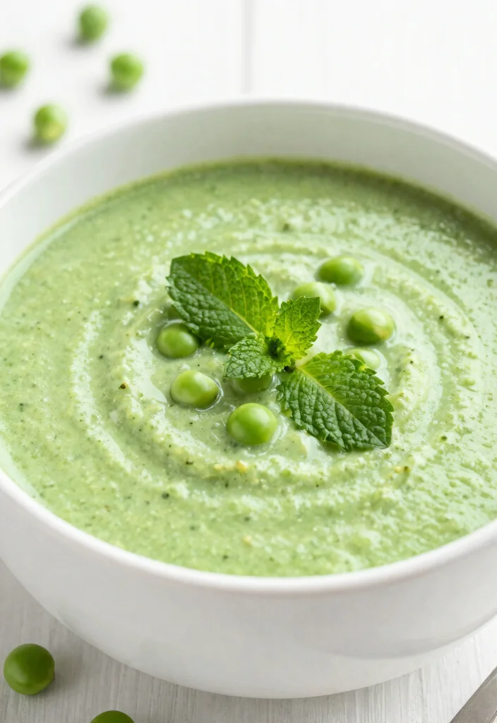 9 Easy Healthy Soup Recipes: Warm, Comforting, and Low Calorie - 9. Pea and Mint Soup 1