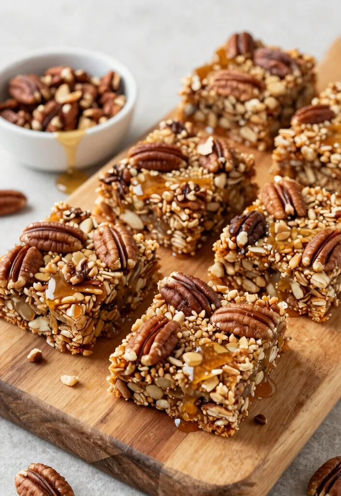 9 Easy Homemade Healthy Granola Bars Chewy Sweet and Clean Ingredient - 4. Maple Pecan Granola Bars 1