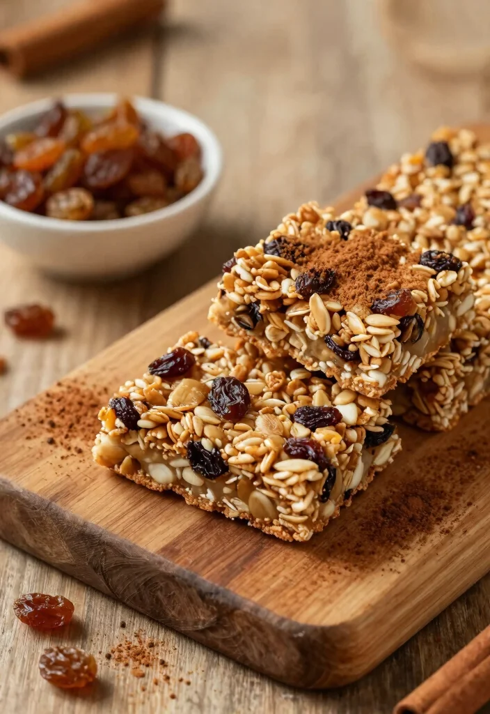 9 Easy Homemade Healthy Granola Bars Chewy Sweet and Clean Ingredient - 7. Cinnamon Raisin Granola Bars 1