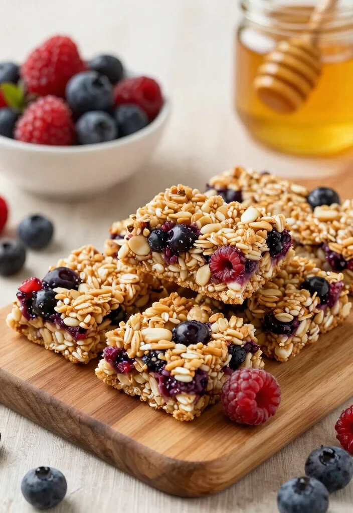 9 Easy Homemade Healthy Granola Bars Chewy Sweet and Clean Ingredient - 9. Vanilla Berry Granola Bars 1