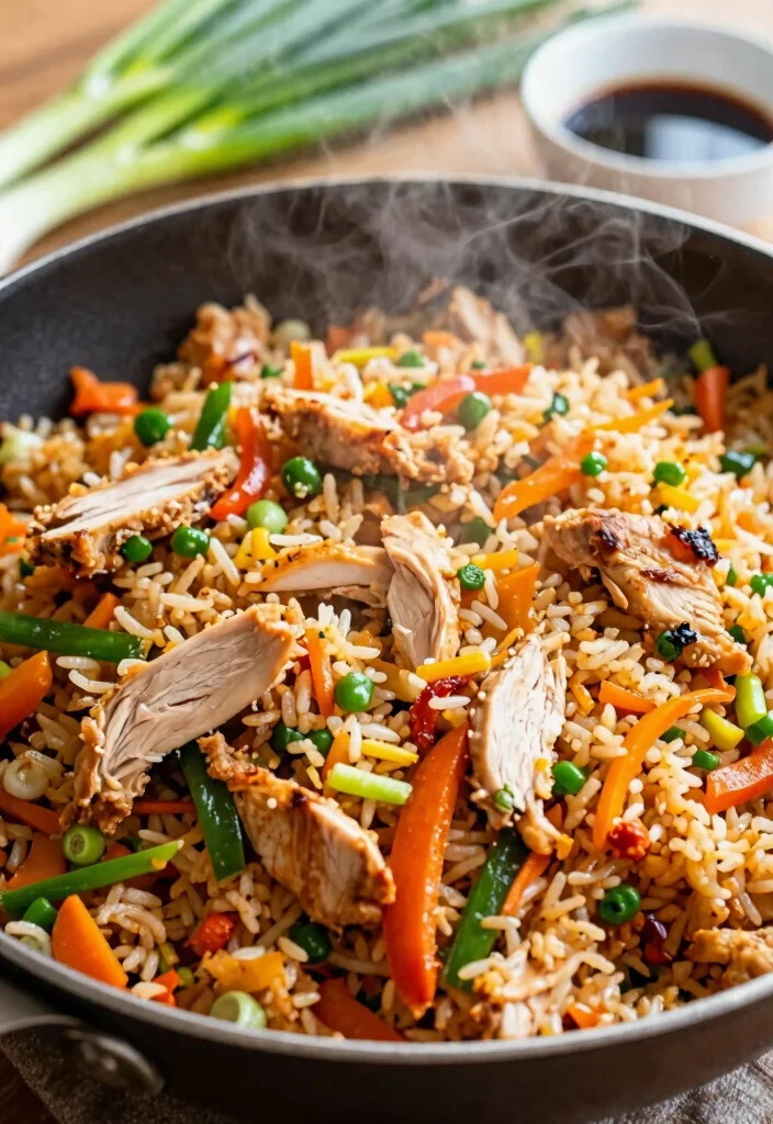 9 Genius Healthy Rotisserie Chicken Recipes to Use Every Last Bite - 5. Chicken Fried Rice 1