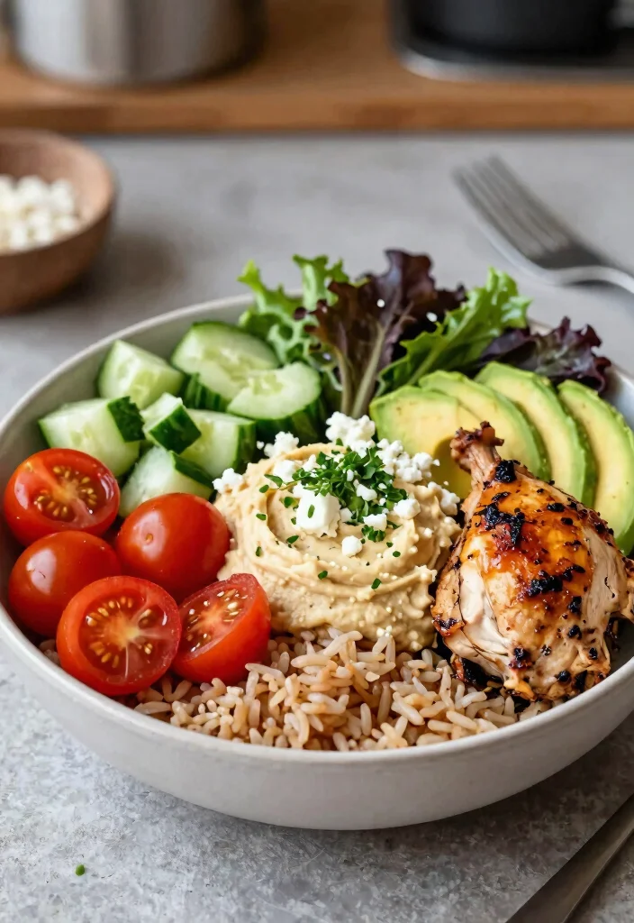 9 Genius Healthy Rotisserie Chicken Recipes to Use Every Last Bite - 9. Rotisserie Chicken Buddha Bowl 1