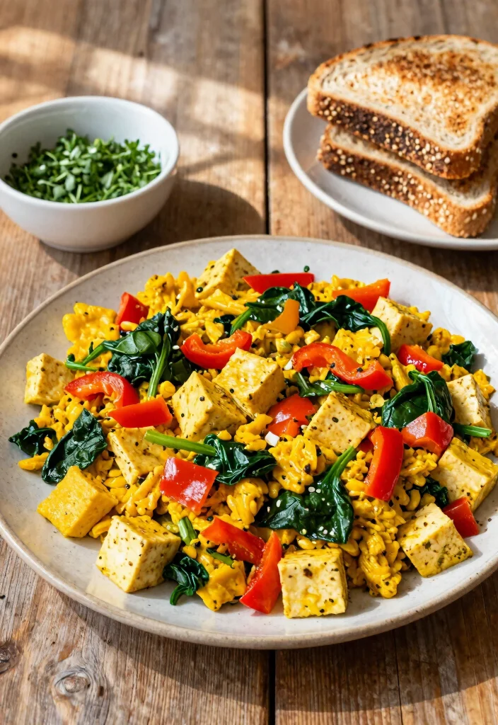 9 High Protein Healthy Breakfast Recipes to Fuel Your Morning - 2. Savory Tofu Scramble 1