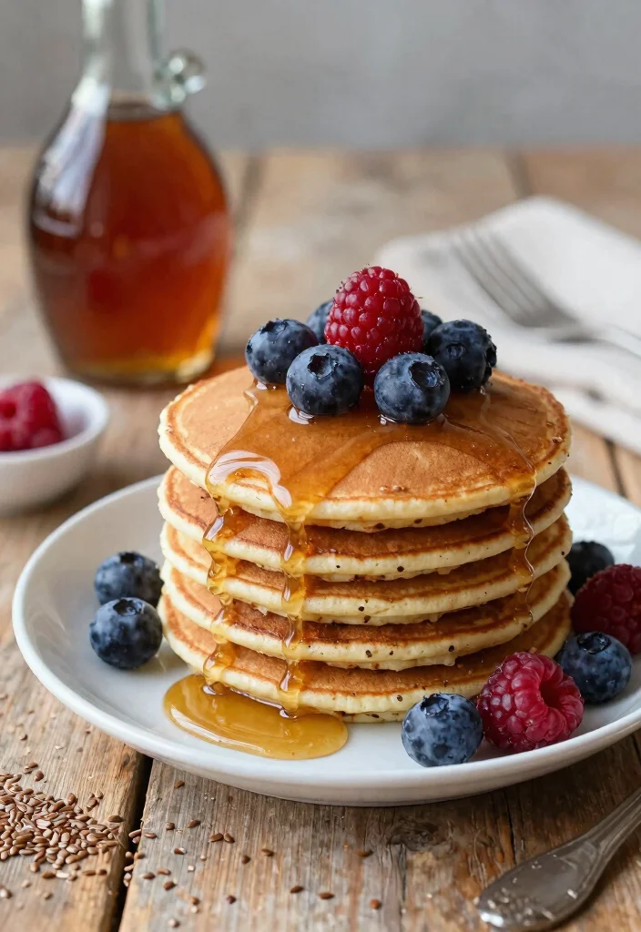 9 High Protein Healthy Breakfast Recipes to Fuel Your Morning - 6. Flaxseed Pancakes 1