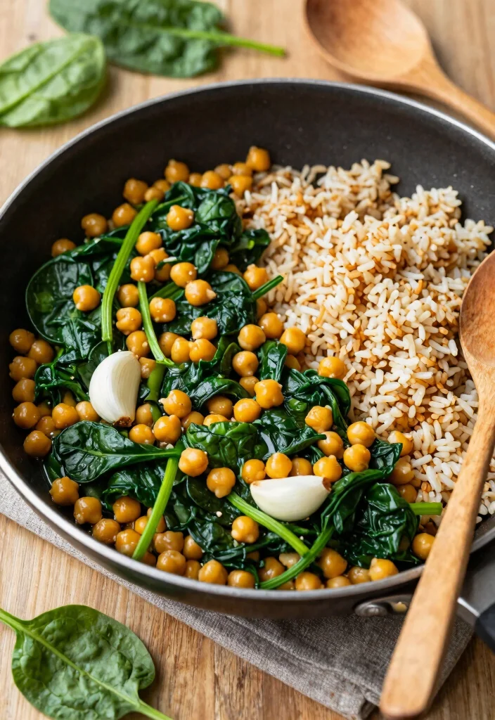 9 High Protein Healthy Meals to Build Muscle and Stay Full Longer - 3. Chickpea and Spinach Stir-Fry 1