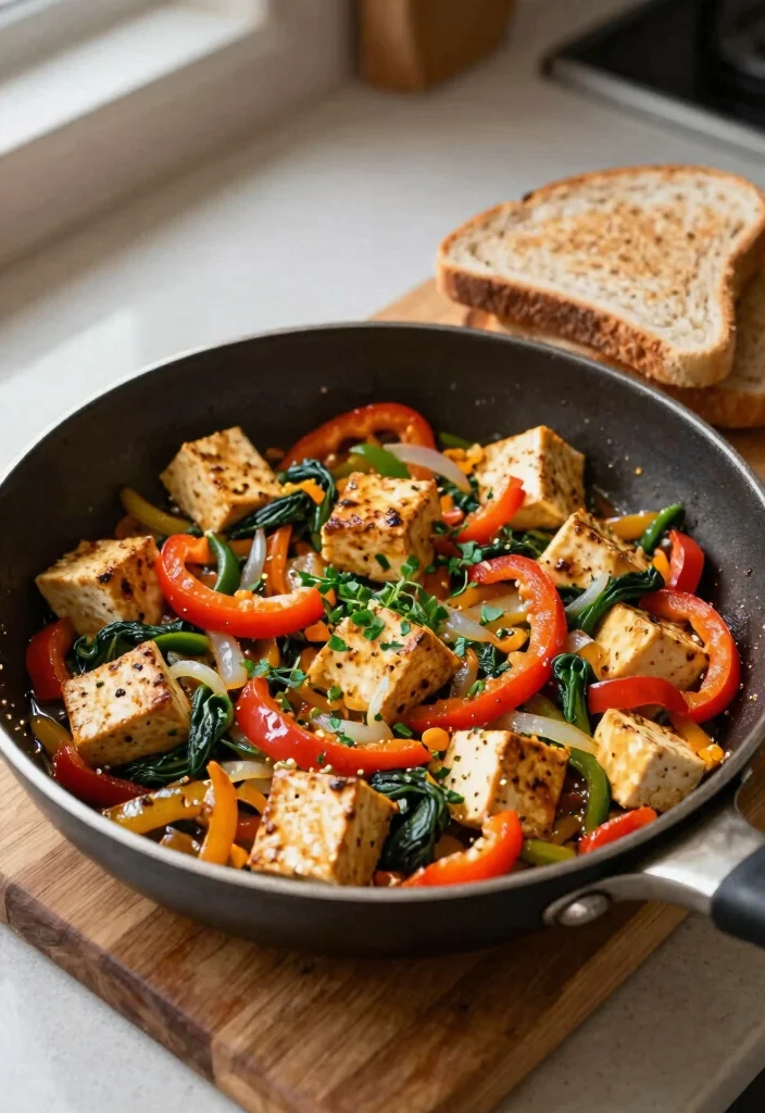 9 High Protein Healthy Meals to Build Muscle and Stay Full Longer - 4. Tofu Scramble with Veggies 1