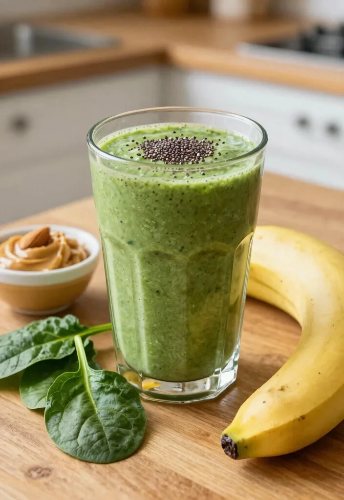 9 High Protein Healthy Meals to Build Muscle and Stay Full Longer - 8. Green Protein Smoothie 1