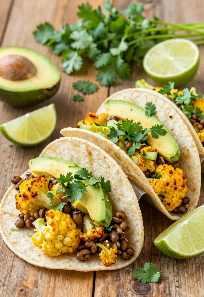 9 High Protein Healthy Meals to Build Muscle and Stay Full Longer - 9. Cauliflower and Lentil Tacos 1