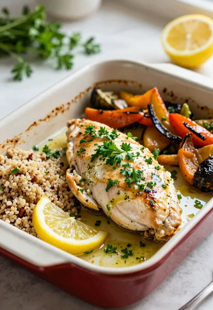 9 Juicy Healthy Baked Chicken Recipes Low Fat and Full of Flavor - 1. Lemon Herb Baked Chicken 1