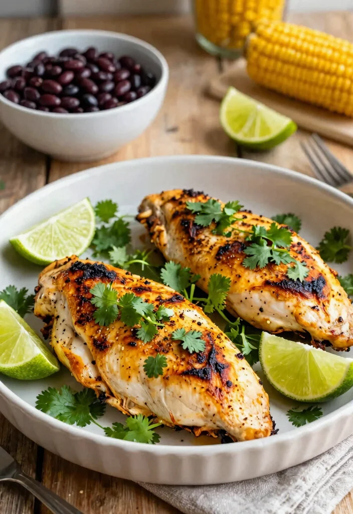 9 Juicy Healthy Baked Chicken Recipes Low Fat and Full of Flavor - 7. Cilantro Lime Baked Chicken 1