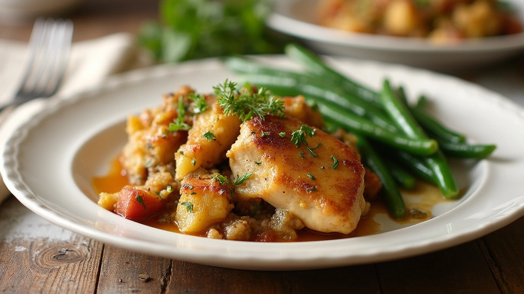 Set It and Forget It Dinner: Slow Cooker Chicken and Stuffing with Green Beans - Simple Cook 4u