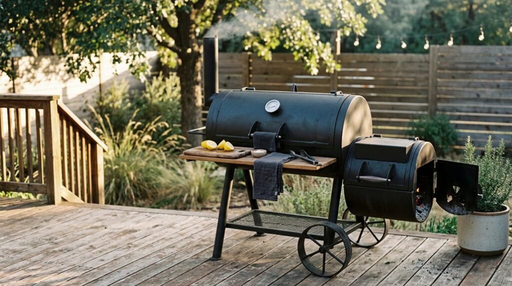 seven offset smokers backyard focused 2026